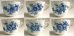 画像4: 【MEISSEN】 ブルーと金彩の『ドイツの花』6客用モカ・セット (4)