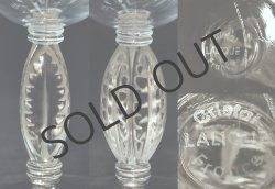 画像4: 【LALIQUE】ラリック　FONTAINEBLEAU No.2グラス　4客