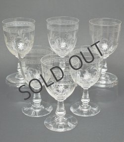 画像1: 【BACCARAT】バカラ　Fougères ワイングラス6客