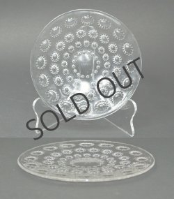 画像1: 【LALIQUE】ルネ・ラリック　ASTERS 中皿no.5 2客