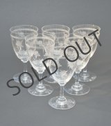 【BACCARAT】バカラ　SEME DE ROSES グラス6客