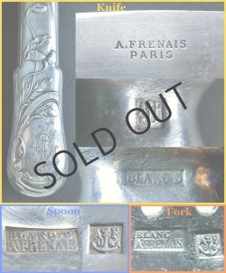 画像6: 【A.FRENAIS】フレネ　アール・ヌーヴォーのカトラリーセット6客