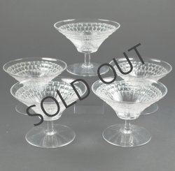 画像2: 【LALIQUE】ルネ・ラリック　FLEURフルーツ・カップ5客