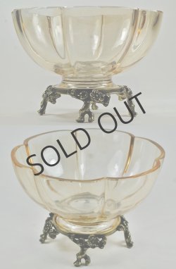 画像3: 【BACCARAT】バカラ　梅文足付きラスター彩深鉢