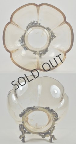 画像4: 【BACCARAT】バカラ　梅文足付きラスター彩深鉢