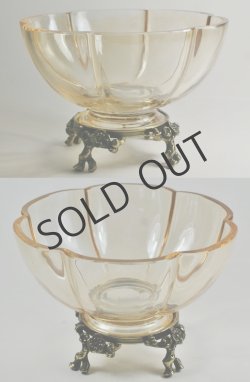 画像2: 【BACCARAT】バカラ　梅文足付きラスター彩深鉢