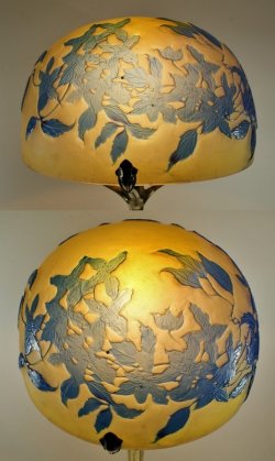 画像3: 【GALLE】ガレ　クレマチス文テーブルランプ