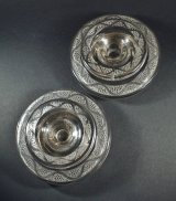 【LALIQUE】ルネ・ラリック　RICQUEWIHR キャンドルスタンド一対