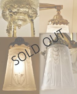 画像6: 【MULLER】ミュレー　アールデコ4灯式シャンデリア