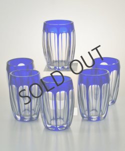 画像5: 【St-Louis】サン・ルイ　ブルー色被せ酒器セット