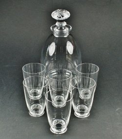 画像1: 【LALIQUE】ラリック　SAINT-HUBERT 酒器セット