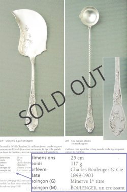 画像7: 【BOULENGER】ブランジェ　アザミ文ティースプーン6客