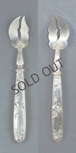 画像3: 【COIGNET】コワニェ　スミレ文フルーツフォーク6客