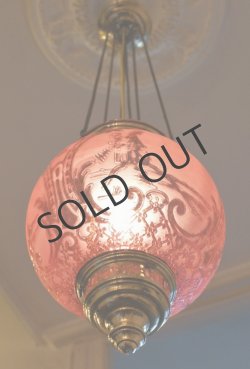 画像3: 【BACCARAT】バカラ　フランボワーズ色の球形ランタン