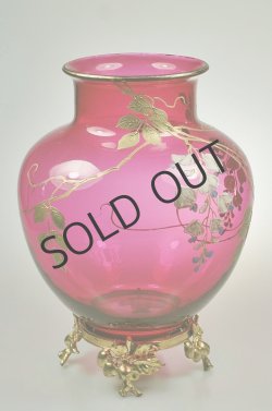 画像4: 【BACCARAT】バカラ　藤文エナメル彩足付花瓶 