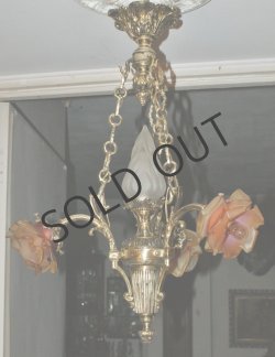 画像4: 薔薇と松明の小さなシャンデリア