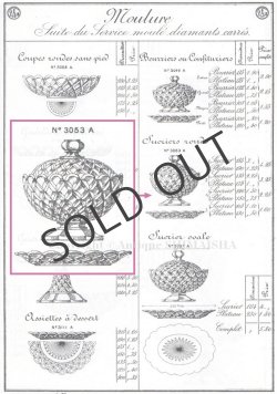 画像5: 【BACCARAT】バカラ　Diamants carrés 蓋物受皿付き