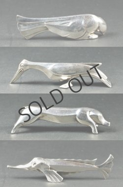 画像3: 【Christofle-GALLIA】クリストフル‐ガリア　動物ナイフレスト12客セット