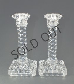 画像1: 【BACCARAT】バカラ　Bambous tors角型キャンドルスタンド1対