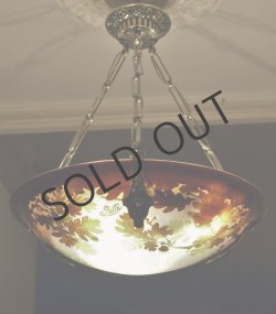 画像2: 【GALLE】ガレ　ドングリ(楢)文吊灯