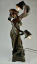 画像2: アールヌーヴォー 女性像のランプ (2)