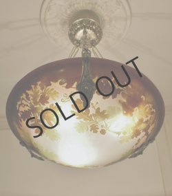 画像3: 【GALLE】ガレ　ドングリ(楢)文吊灯