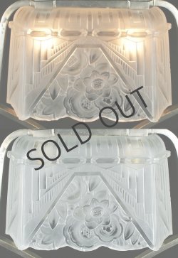 画像4: 【ROBERT】ロベール　アールデコの2灯式ランプ