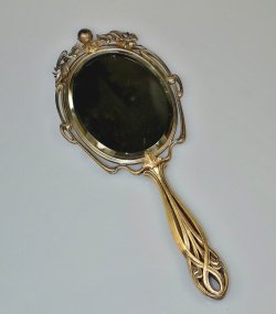 画像1: アール・ヌーヴォーの手鏡