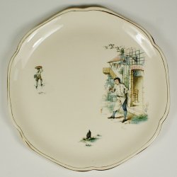 画像6: 【CHOISY-LE-ROI】ショワジー・ル・ロワ 色絵平皿5客 Bセット