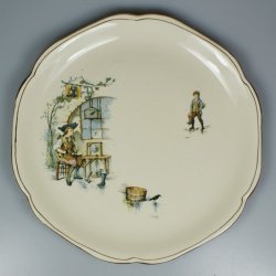 画像2: 【CHOISY-LE-ROI】ショワジー・ル・ロワ 色絵平皿5客 Aセット