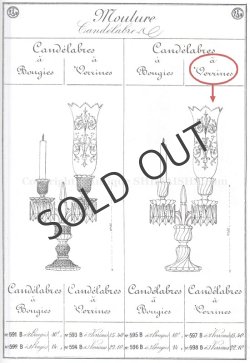 画像7: 【BACCARAT】バカラ 2灯式火屋付きキャンドルスタンド Bambous tors
