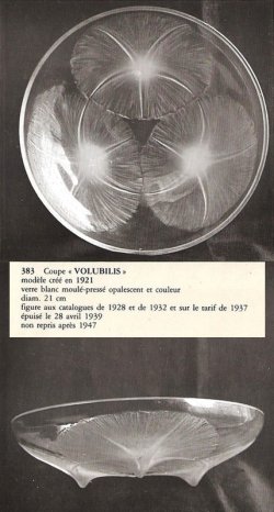 画像5: 【LALIQUE】ルネ・ラリック　VOLUBILIS 浅鉢（黄色）