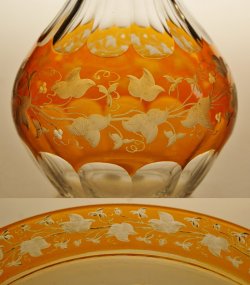 画像6:  蔦の葉文グラヴュールのヴェール・ドー５点セット