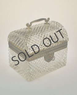 画像3: 【Le Creusot-Baccarat】カットクリスタルの鍵付き玉手箱