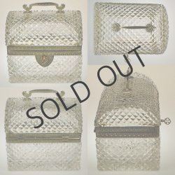 画像4: 【Le Creusot-Baccarat】カットクリスタルの鍵付き玉手箱