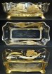 画像2: 【BACCARAT】バカラ　チューリップ文金彩ジャルディニエール (2)