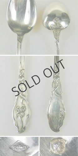 画像5: 【Ravinet-ｄ'Enfert】アイリス文純銀モカスプーン6客