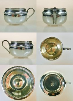 画像2: 【COIGNET】コワニェ　純銀製ミニチュアカップ＆ソーサー