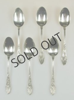 画像2: 【Ravinet-ｄ'Enfert】アイリス文純銀モカスプーン6客