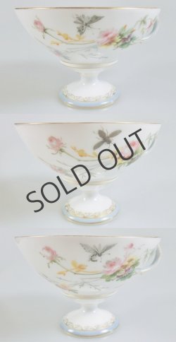 画像3: リモージュ 花蝶文手描きカップ＆ソーサー3客