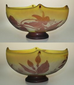 画像4: 【GALLE】ガレ　フクシア文深鉢