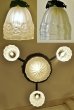 画像4: アールデコの花文4灯式シャンデリア