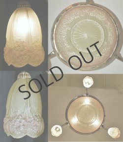 画像5: 【H&V/MULLER】紫陽花文シャンデリア