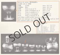 画像7: 【LALIQUE】ルネ・ラリック　WINGEN グラス 3客