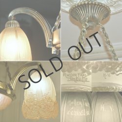 画像6: 【H&V/MULLER】紫陽花文シャンデリア