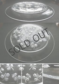 画像4: 【LALIQUE】ルネ・ラリック　MUGUET中皿3客