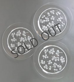 画像2: 【LALIQUE】ルネ・ラリック　MUGUET中皿3客