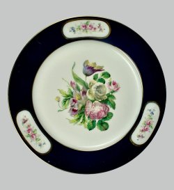 画像4: 【SEVRES】セーヴル 花絵皿2点