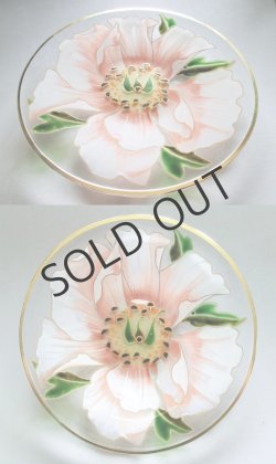 画像6: エナメル彩花絵小皿3種