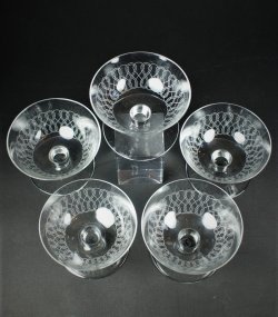 画像2: 【BACCARAT】バカラ　ループ模様シャンパンクップ5客